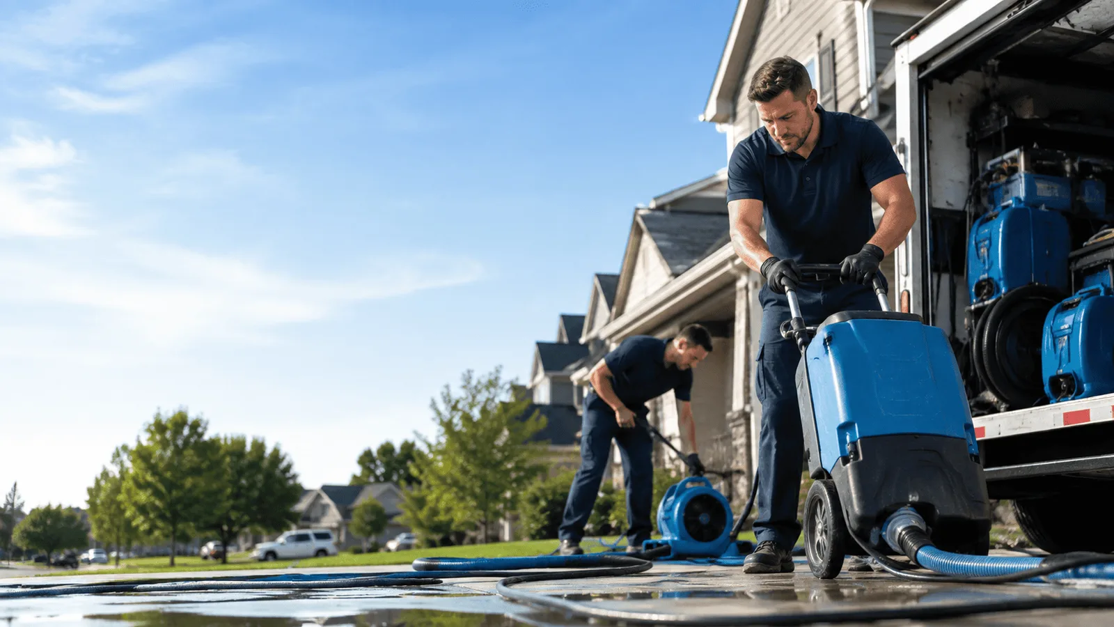 Dehumidification being performed in Guys Mills, PA
